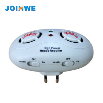 Battery powered ultrasonic mouse pest repeller device